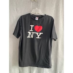 Vintage Style I Love NY T-Shirt Black XL Officially Licensed NYC Graphic Tee